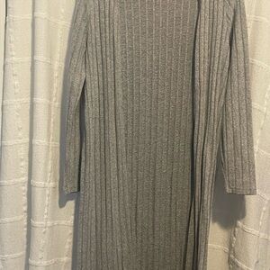 SHEIN Gray Long Sleeve Knit Dress